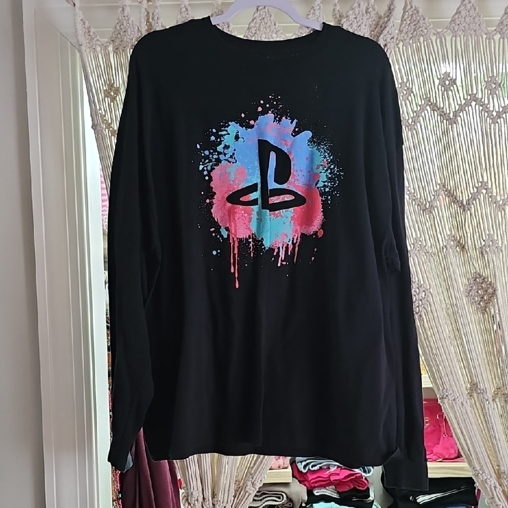 Ripple Junction PlayStation Black Graphic Tee
